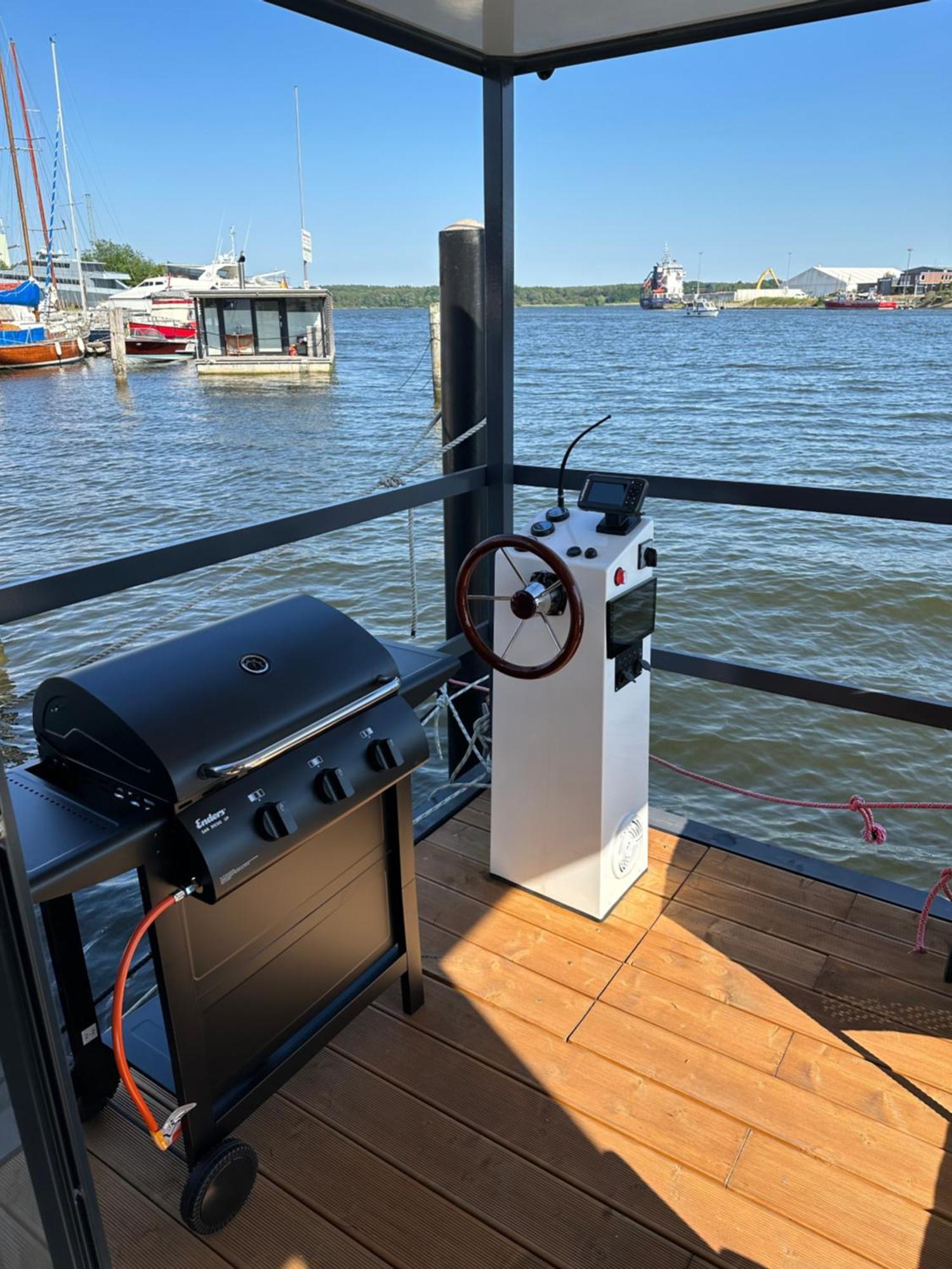 Apartament Premium Hausboot Trave Traum Lubeka Zewnętrze zdjęcie