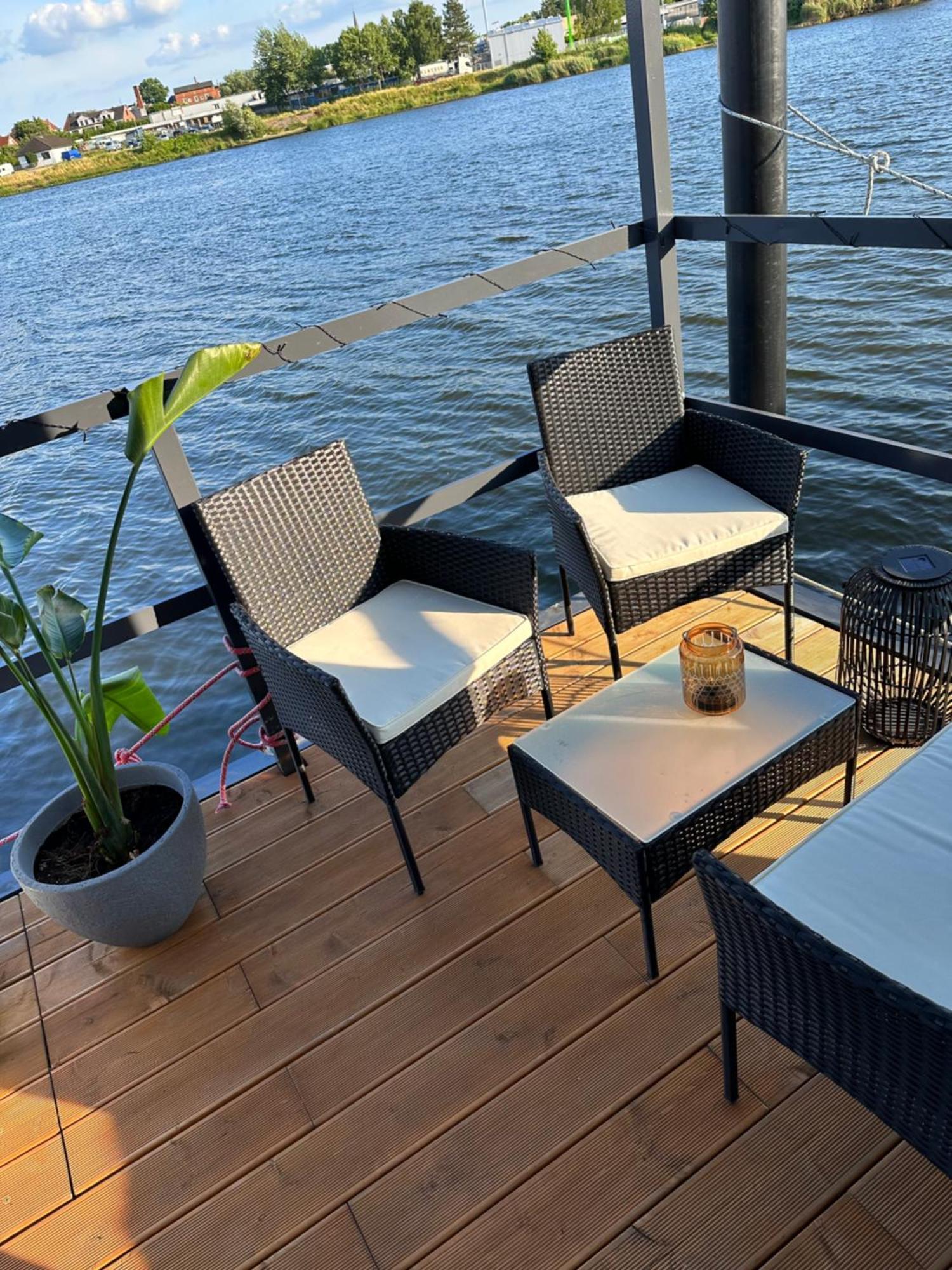 Apartament Premium Hausboot Trave Traum Lubeka Zewnętrze zdjęcie