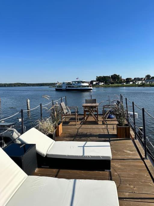 Apartament Premium Hausboot Trave Traum Lubeka Zewnętrze zdjęcie